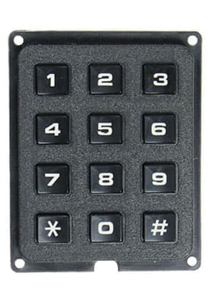 TF-0284B, 3x4/57x46  Тел.клавиатура