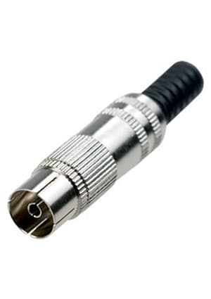 4-013 / MX-154, разъем телевизионный "гн" металл на кабель винт