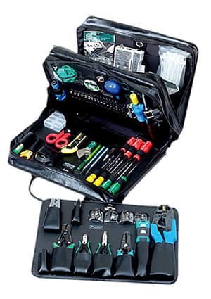 1PK-19382B, набор инструментов для обсл. сетей LAN 57пр.