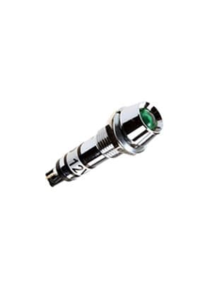 L-701G-12V, светодиод с держателем зеленый 12В