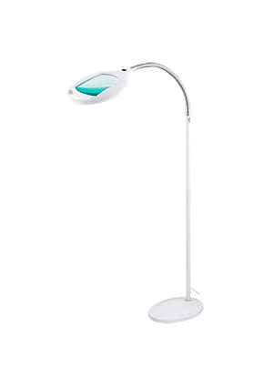 31-0512, Лупа напольная на подставке, ЗХ, с подсветкой 42LED 7W, белая