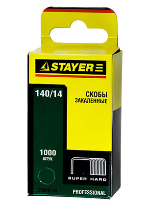 31610-14, Скобы PROFI,закал. тип 140, 14м для STAYER (уп 1000шт)