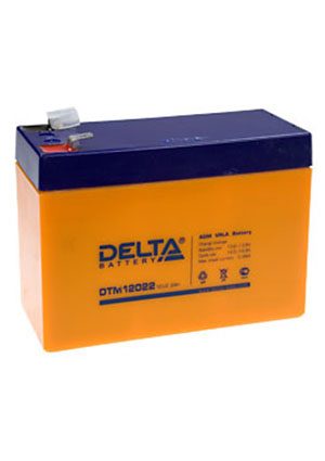 DTM 12022 КЛЕММА С БОКУ, DTM 12022, 12В  2.2Ач  103х45х73  аккумулятор (клемма с боку)