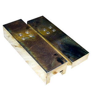 030813 БЕЗ ОТВЕРСТИЙ, KIP-1 10кН, узел встройки (комплект  верх + нижн опора), сталь