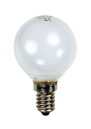 25D1/FR/E14, Лампа  25Вт, сферическая матовая, цоколь E14