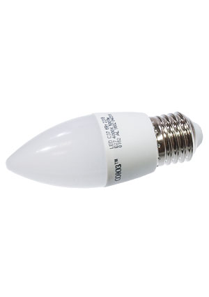 SLED-SMD2835-C-37, Лампа св.диод. 6W 220V 500 Лм 4000К Е27 "СВЕЧА"