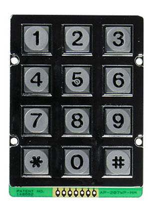 AK-207-N-SSB-WP-MM, клавиатура