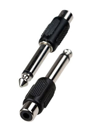 2-230 (NP-554), переход 6.35мм "шт" моно - RCA "гн" пластик