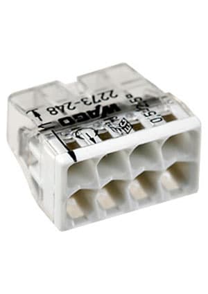 2273-248, электромонтажные экспресс-клеммы, 8х2.50 кв.мм, с пастой