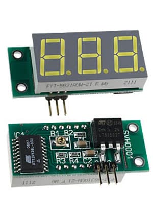 SVH0001UW, миниат.встр.вольтм.пост.тока,ульт.ярк.,белый инд.0..99,9В