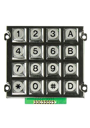 AK-1607-N-SSB-WP-MM, клавиатура
