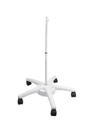 31-0820, Стойка напольная для ламп-луп, пятилучевая, цвет белый