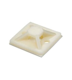 07-2030 100ШТ БЕЛАЯ, 07-2030, Площадка под хомут 30 мм х 30 мм, упаковка 100шт.,белая