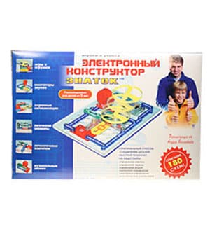 КОНСТРУКТОР "ЗНАТОК" ЭЛЕКТРОННЫЙ 180 СХЕМ