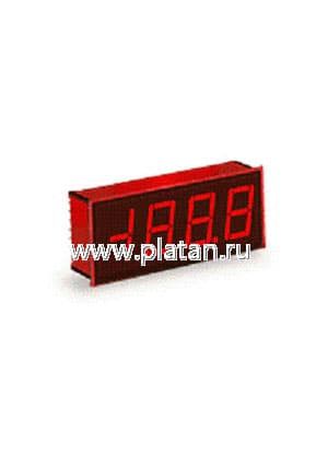 DMS-30PC-1-RS-C, Вольтметр цифровой, измерительная головка до 2V, красный