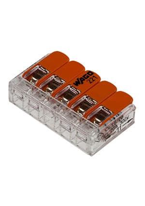 221-415, клемма 5-проводная 0.14-4.0мм