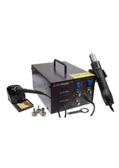 Паяльная станция LUKEY 852D+FAN, Цифровой фен и паяльник с аналоговой шкалой