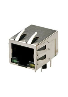 SK02-111006NL, аналог LU1T516-43LF разъем RJ-45+трансф-р+светодиод