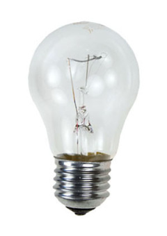 75A1/CL/E27, Лампа  75Вт, прозрачная, цоколь E27, D=50mm