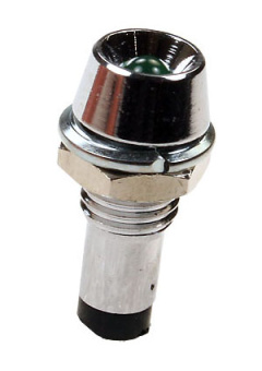 L-602G, Светодиод с держателем зеленый на панель d6,5мм