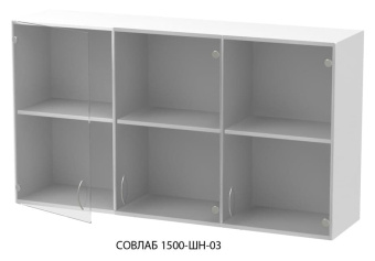 Шкаф навесной Совлаб-1500 ШН-02: 1500х320х690 мм, с 2-мя дверями