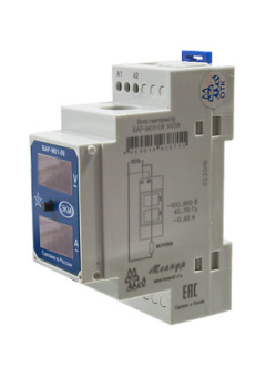 ВАР-М01-08, АС100-450В УХЛ4, ампер/вольт метр на DIN рейку 63А 100-450В