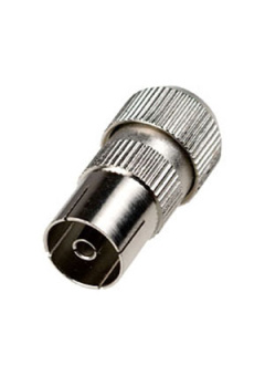 4-007, разъем телевизионный "гн" металл на кабель винт (орешек)