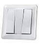 BC0516-351-18, Выключатель "WESSEN-59" 3-кл СП16А  (белый)