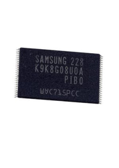 K9K8G08U0A-PIB0, 1G X 8 FLASH 2.7V PROM, 20 ns, 48 Pin Plastic SMT