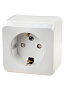РА16-004B, Розетка 1-м ОП "Этюд" з/к, з/ш 16А